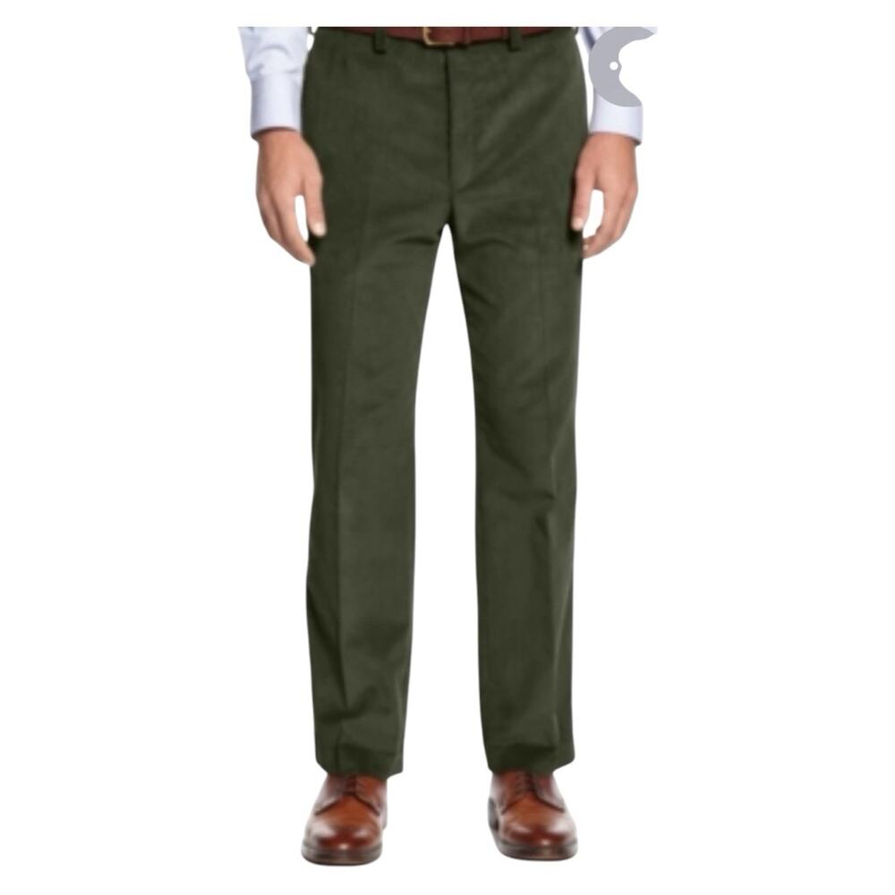 Polo Ralph Lauren Mens Classic Fit Corduroy Pants Olive Green 34x30 Stretch